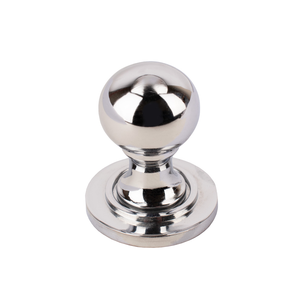 Sash Heritage Window Ball Shutter Knob - Polished Chrome